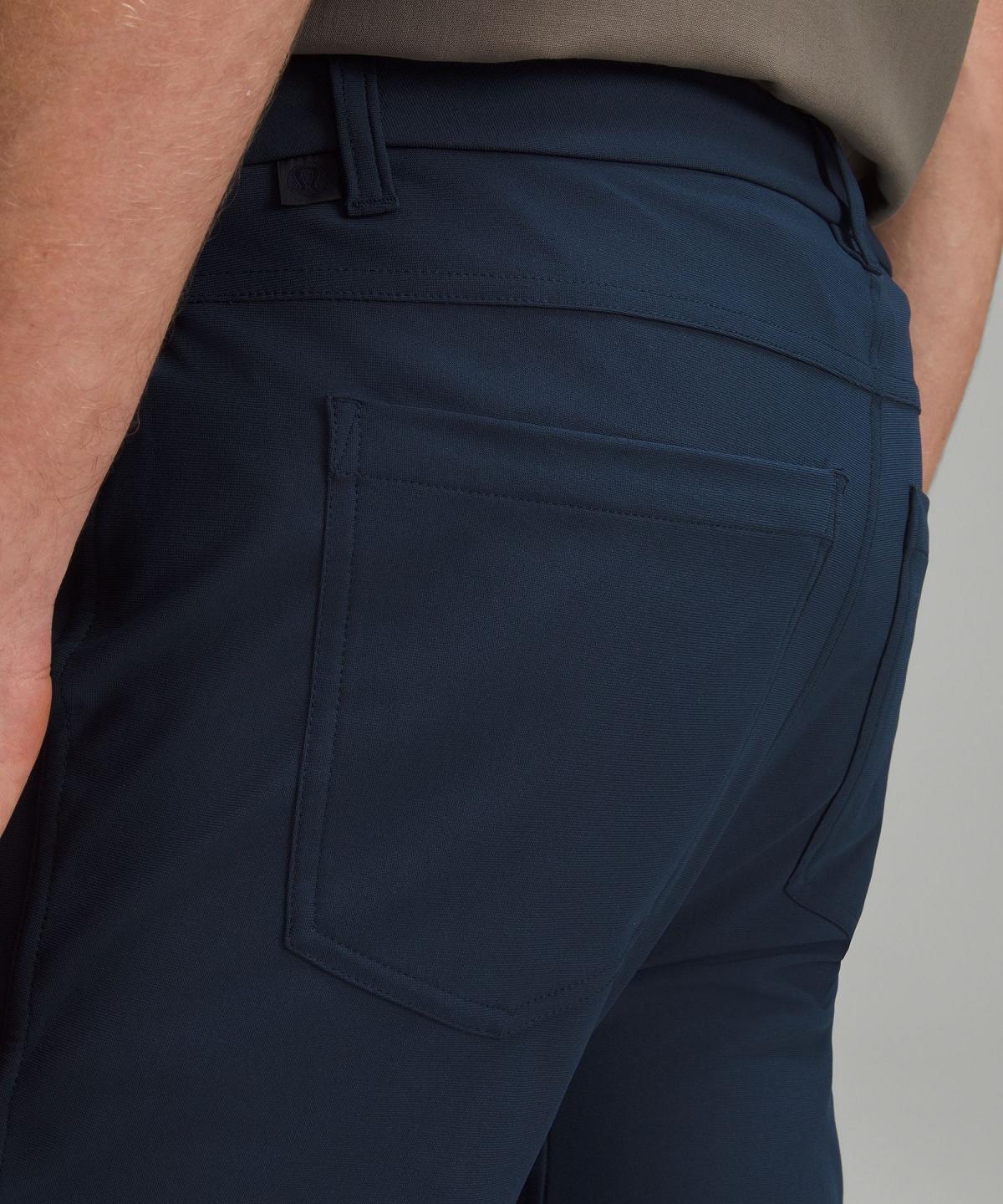 Pantalons Lululemon ABC Skinny-Fit 5 Pocket 32"L Homme Bleu Marine | FR_LuLu85966