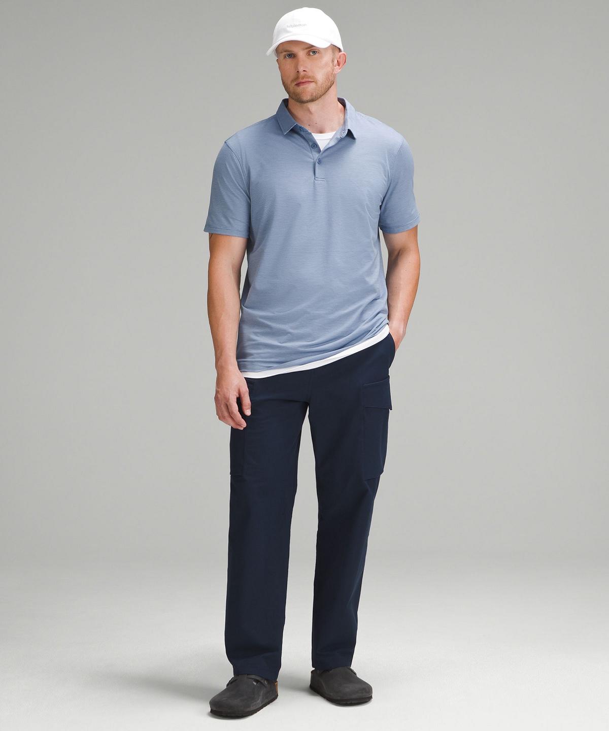 Polos Lululemon Evolution Short-Sleeve Homme Bleu | FR_LuLu13473