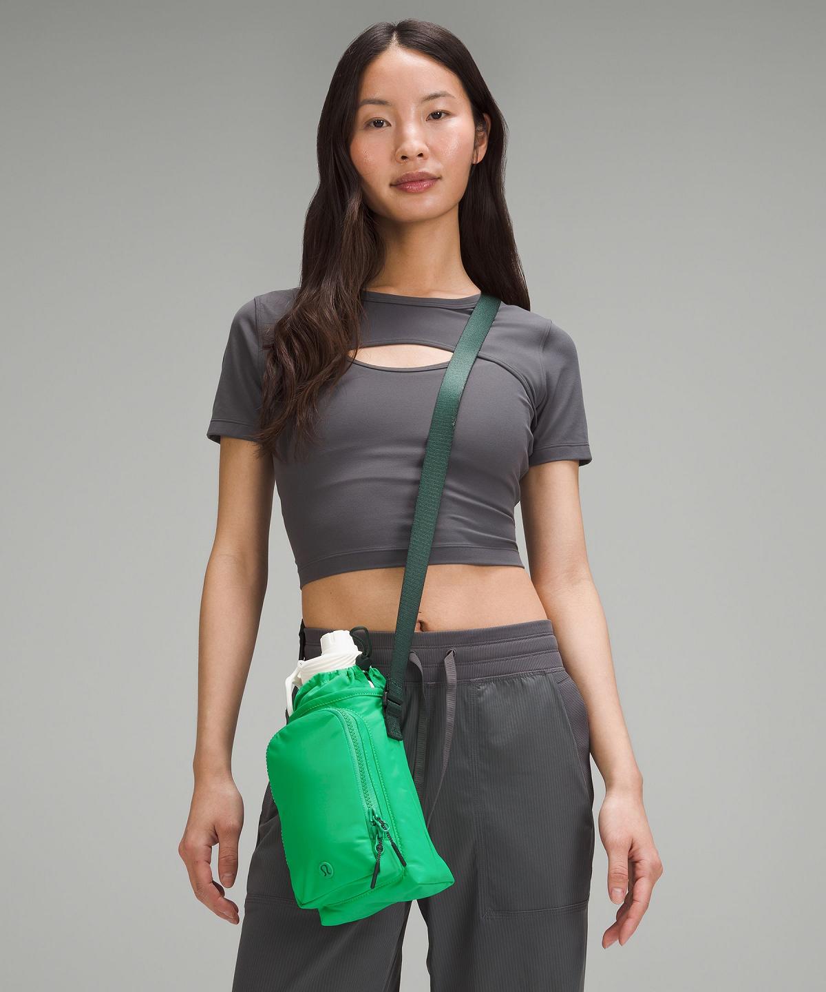 Sac Bandoulière Lululemon Water Bottle Crossbody with Front Pocket 2L Bag Vert | FR_LuLu54670