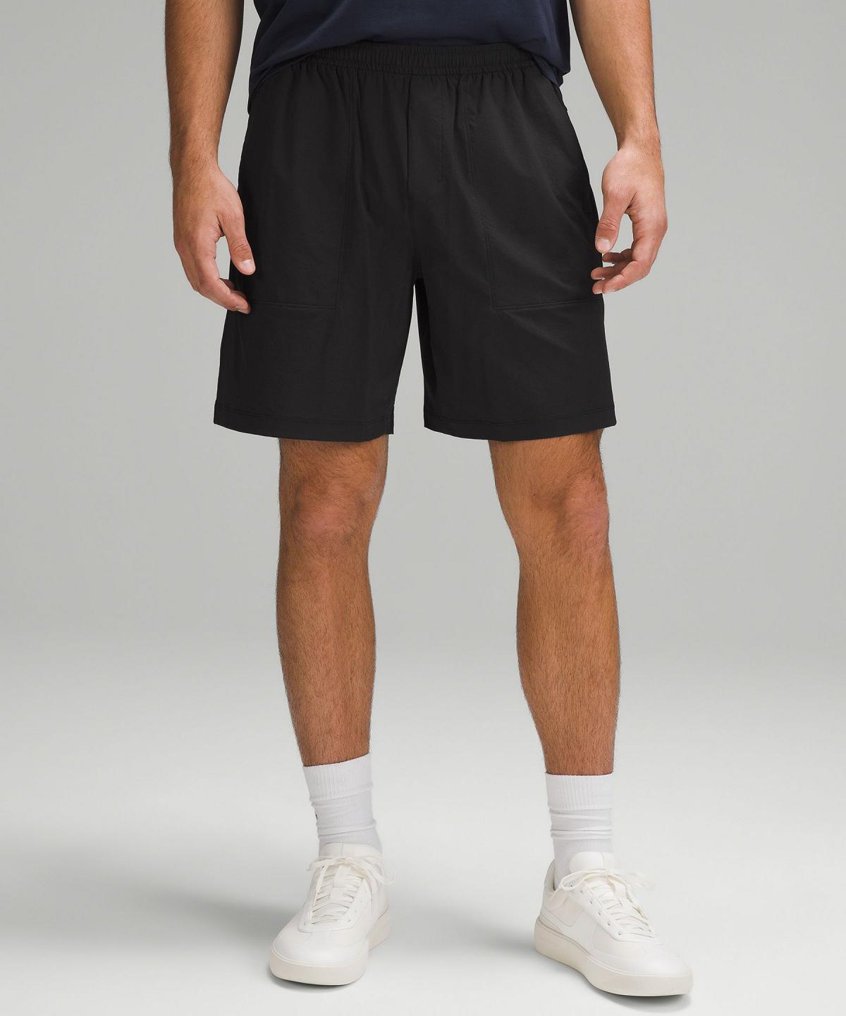 Short Lululemon Bowline 8" Homme Noir | FR_LuLu64934