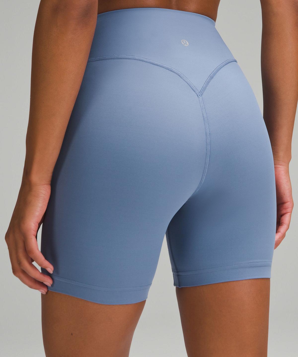 Short Lululemon Breezethrough High-Rise 6" Femme Bleu | FR_LuLu22907