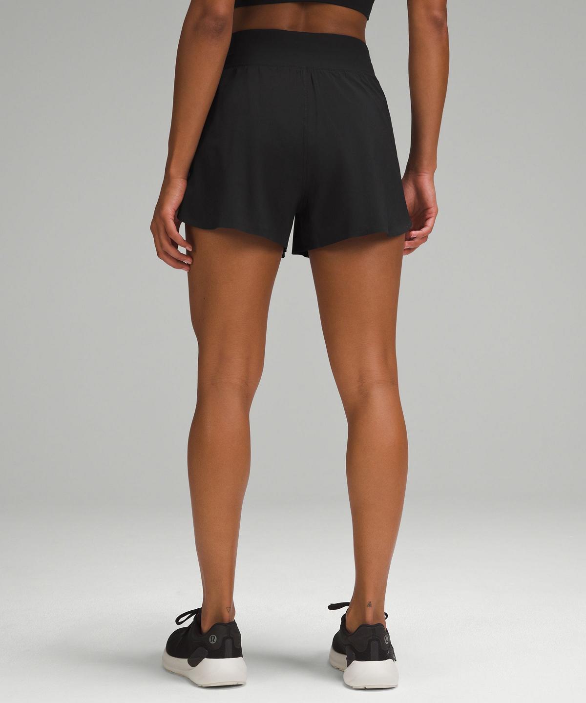 Short Lululemon Fast and Free Reflective High-Rise Classic-Fit 3" Femme Noir | FR_LuLu34121