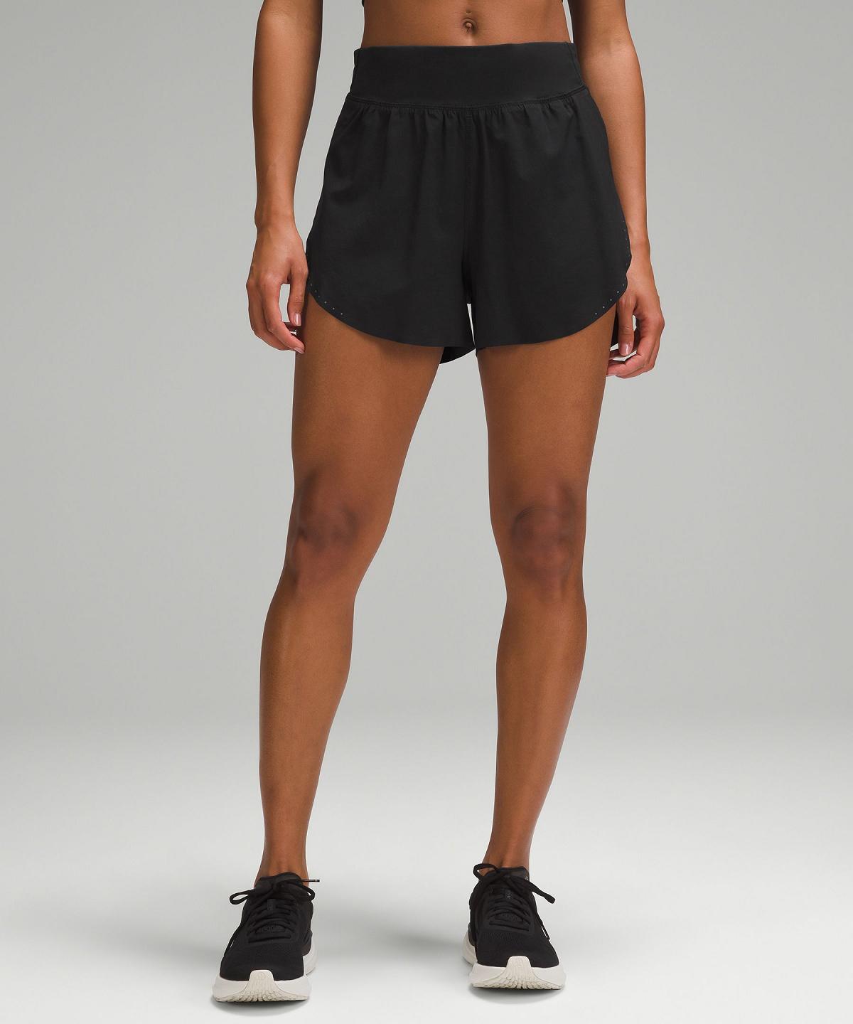 Short Lululemon Fast and Free Reflective High-Rise Classic-Fit 3" Femme Noir | FR_LuLu34121