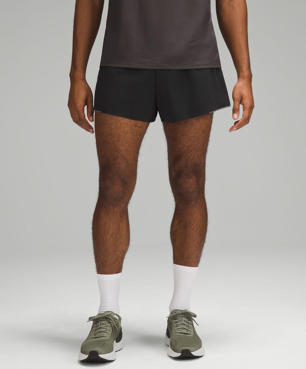 Short Lululemon Fast and Free Split 3" Homme Noir | FR_LuLu56579