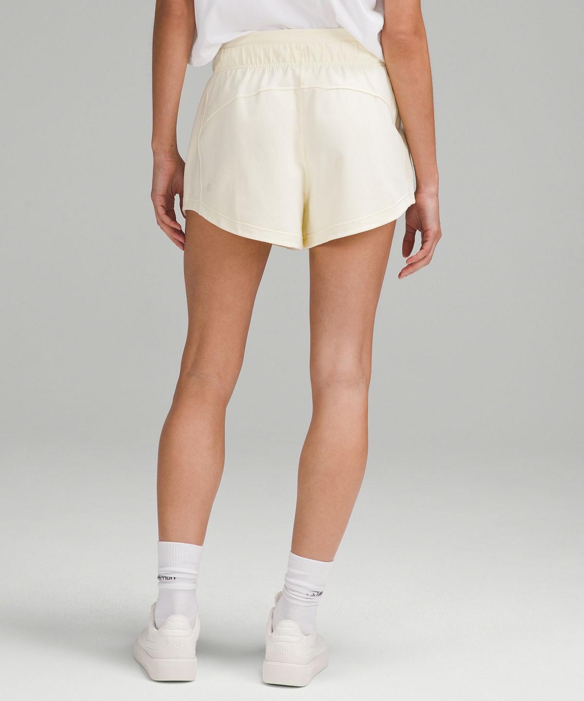 Short Lululemon Inner Glow High-Rise 3" Femme Blanche | FR_LuLu63213