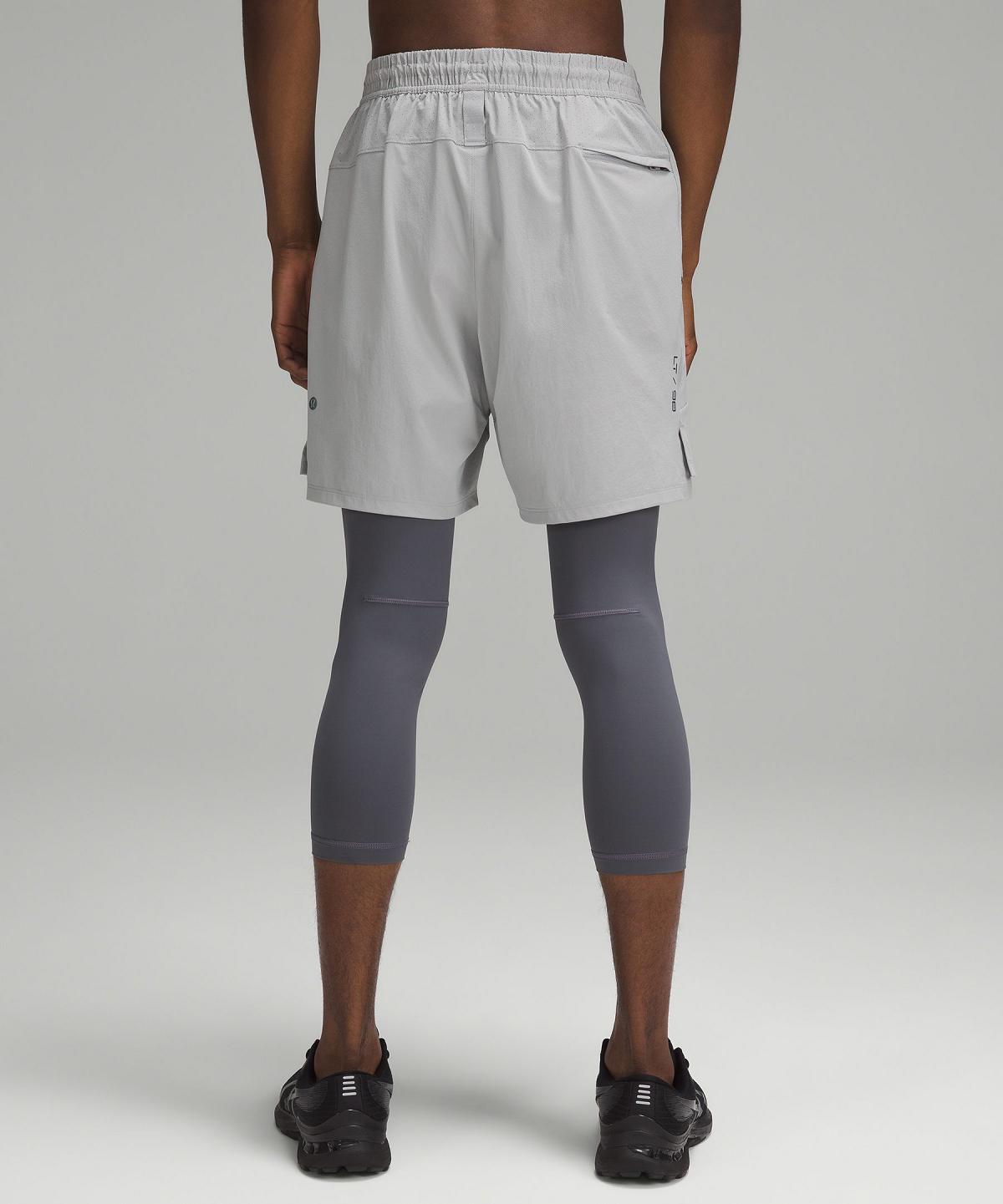 Short Lululemon License to Train 2-in-1 Tight 21" Homme Argent | FR_LuLu92916