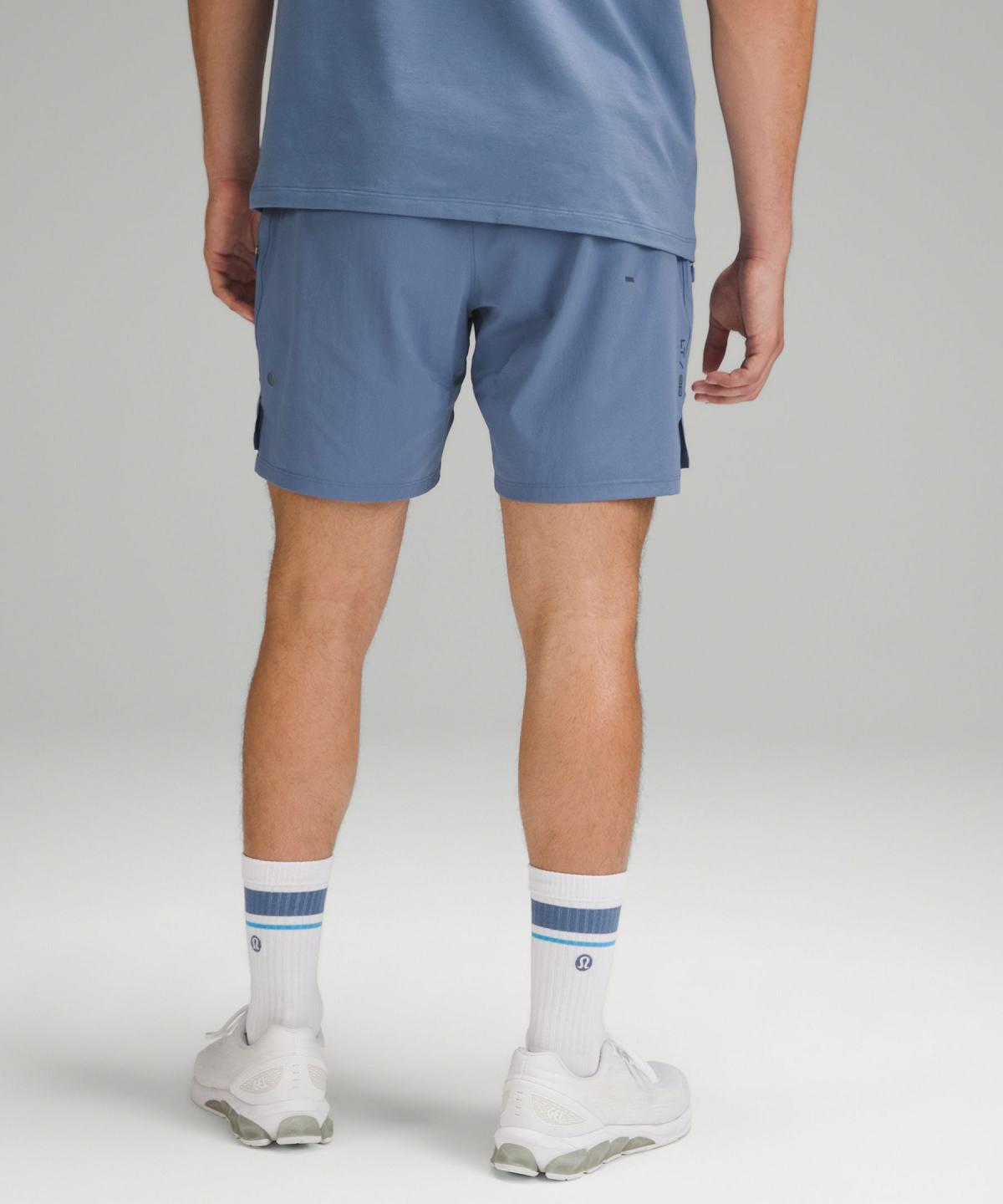 Short Lululemon License to Train Lined 7" Homme Bleu | FR_LuLu48201