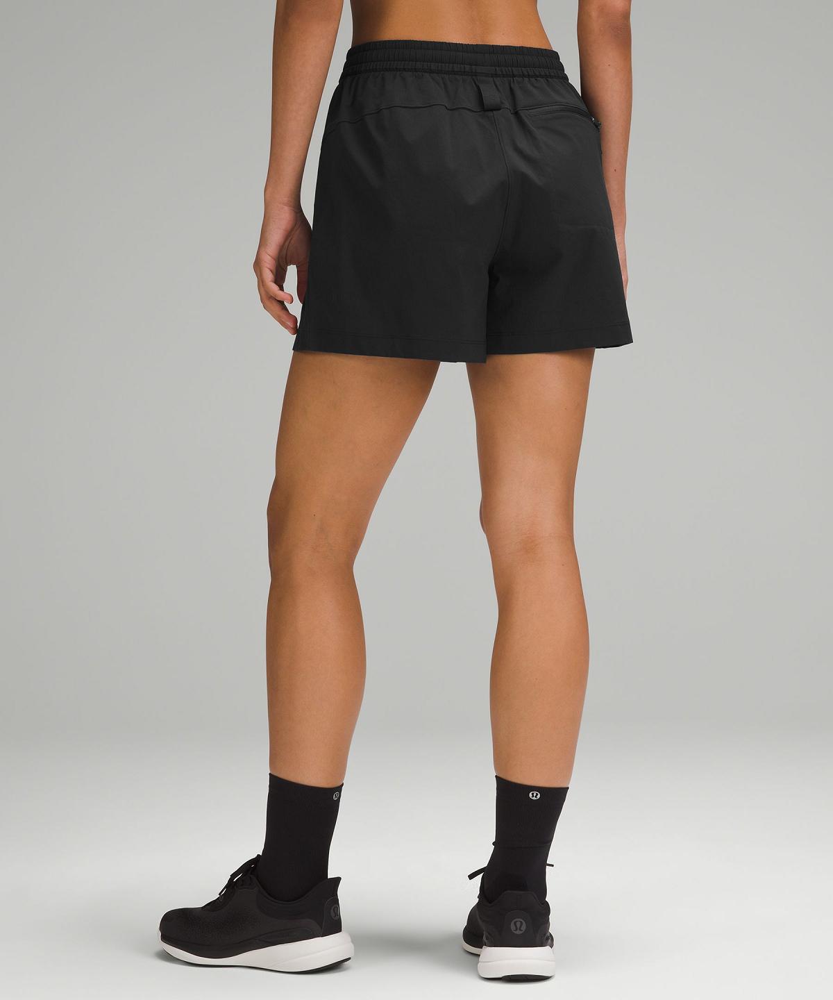 Short Lululemon Lightweight High-Rise Hiking 4" Femme Noir | FR_LuLu74414