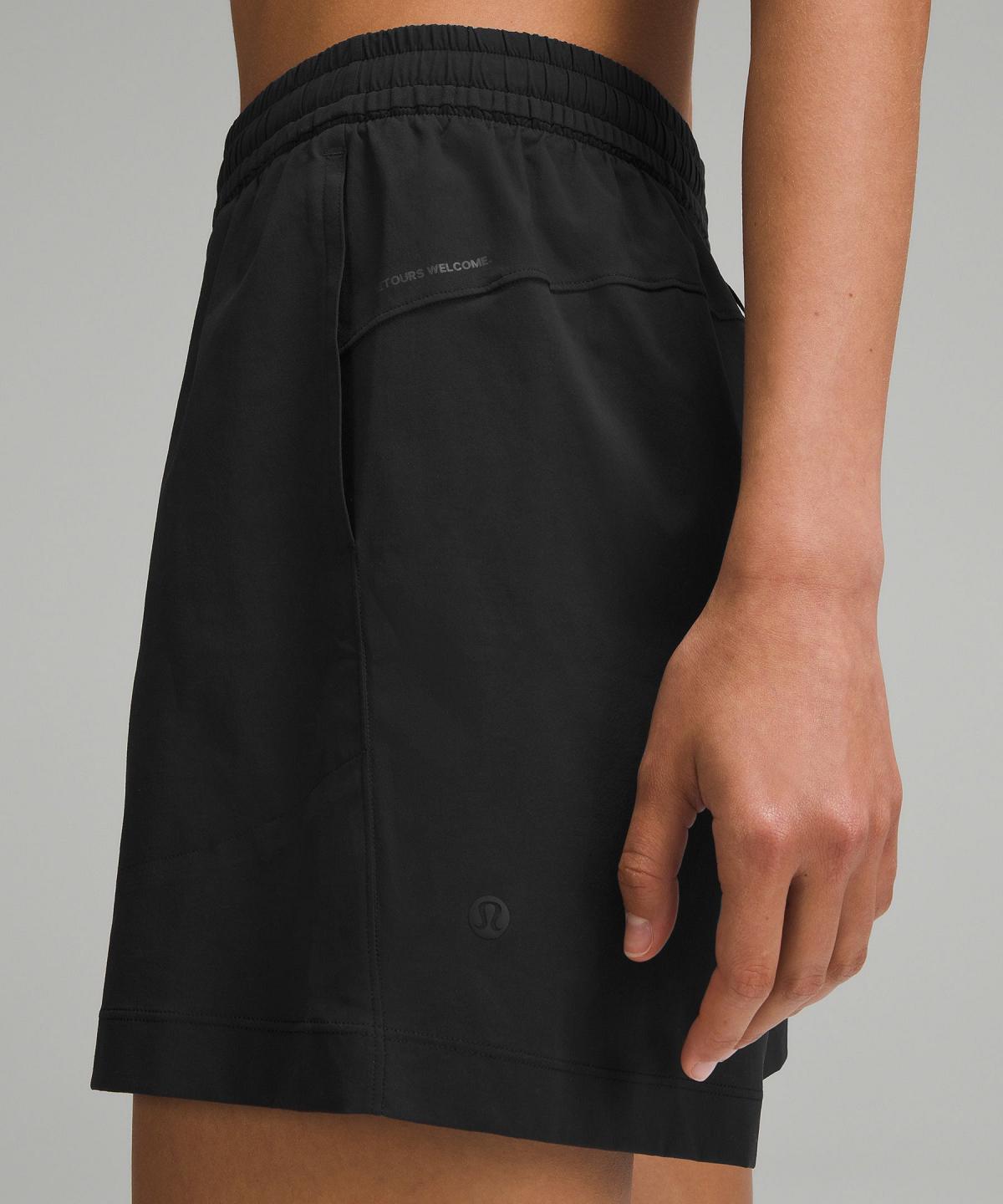 Short Lululemon Lightweight High-Rise Hiking 4" Femme Noir | FR_LuLu74414