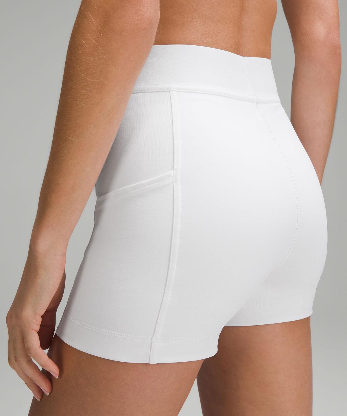 Short Lululemon Luxtreme High-Rise Tennis 3.5" Femme Blanche | FR_LuLu36156