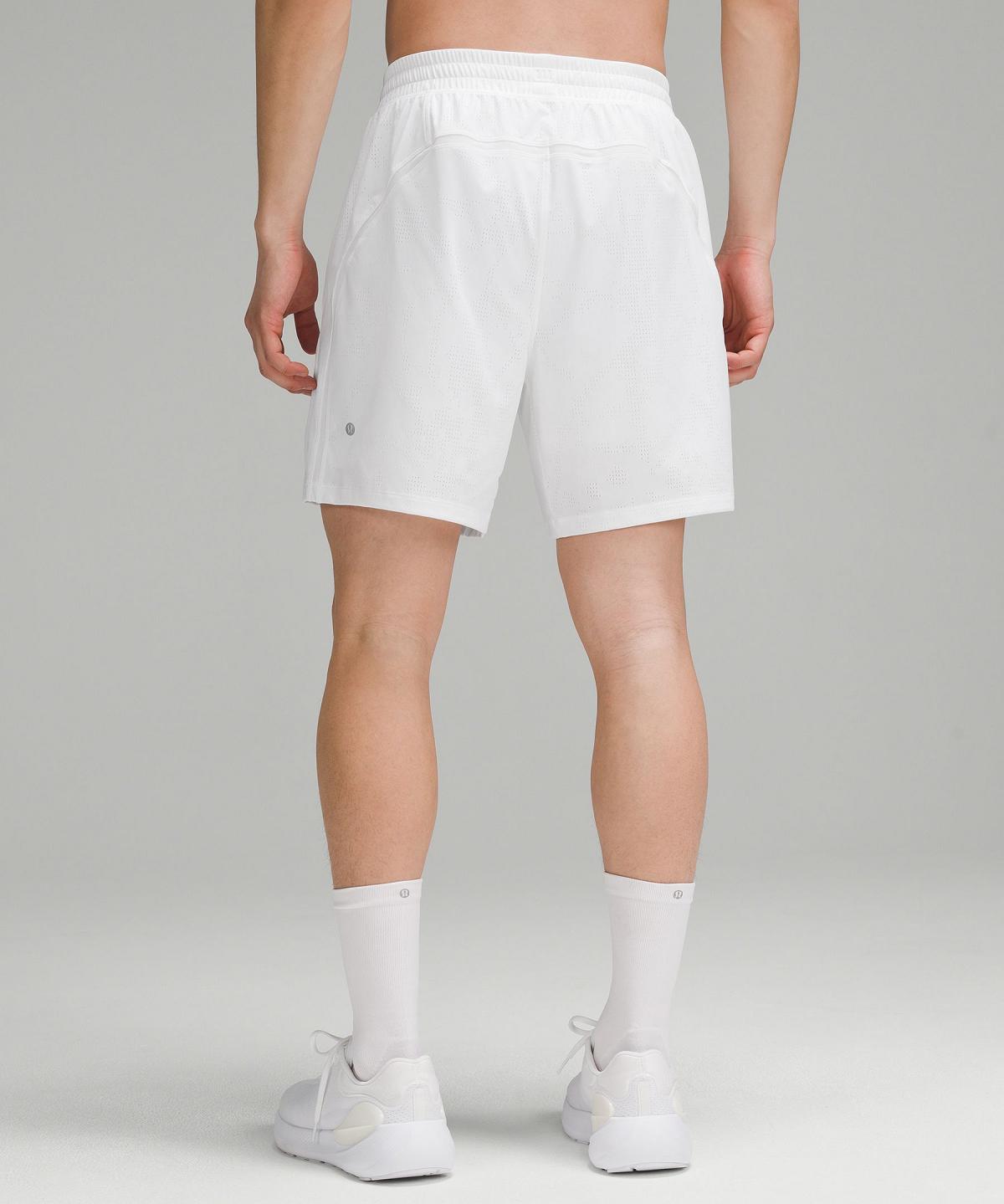 Short Lululemon Pace Breaker Lined 7" Homme Blanche | FR_LuLu51768