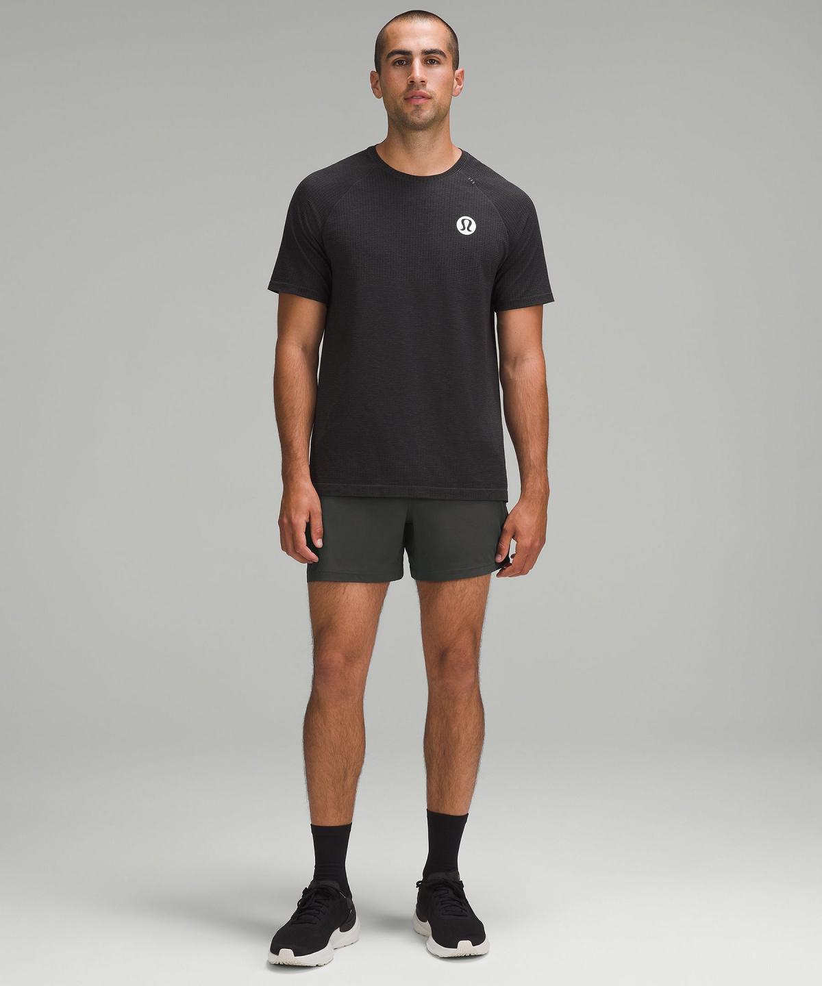 Short Lululemon Pace Breaker Linerless 5" Homme Grise Foncé | FR_LuLu63848