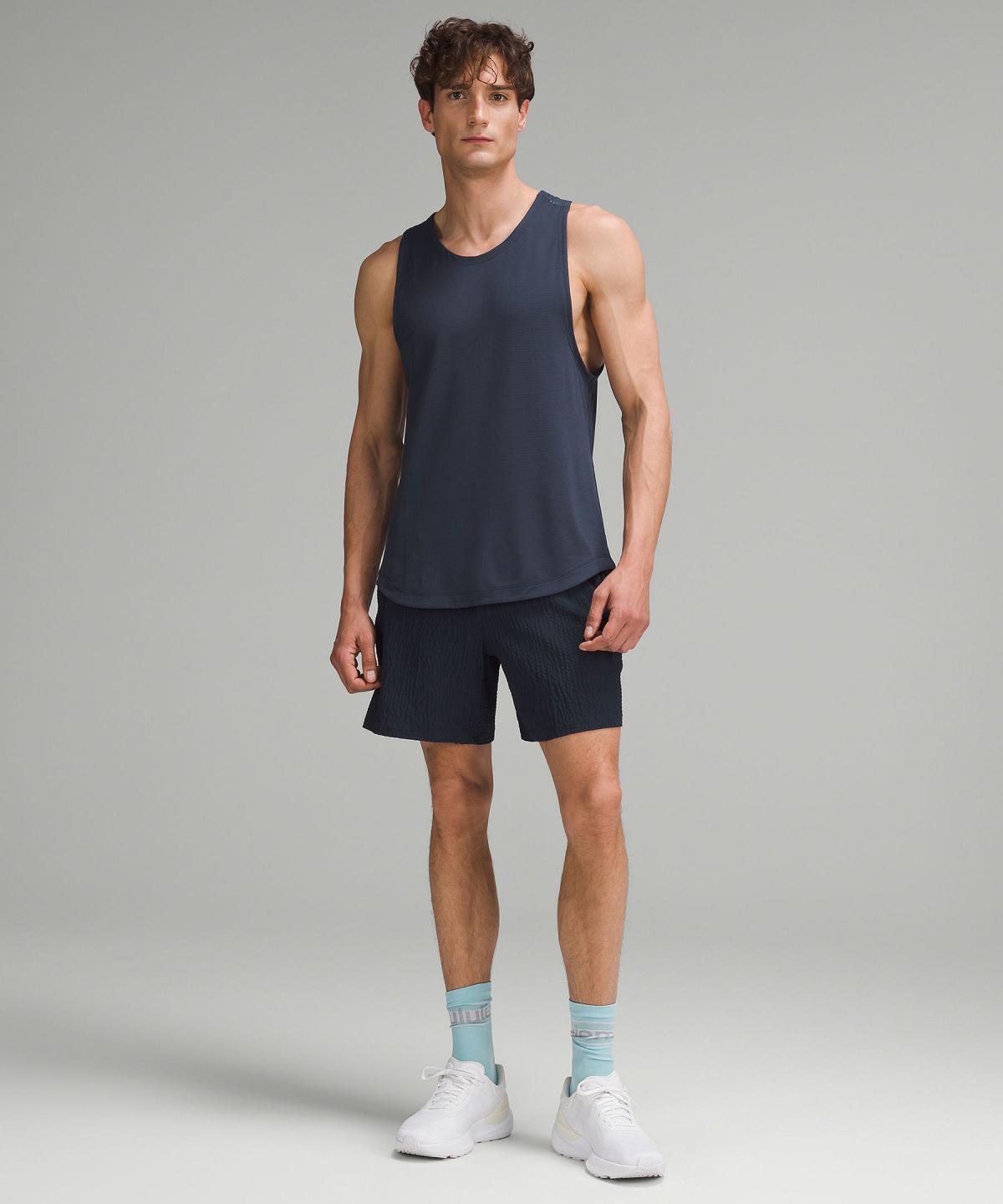 Short Lululemon Pace Breaker Linerless Utility 7" Homme Bleu Marine | FR_LuLu25750