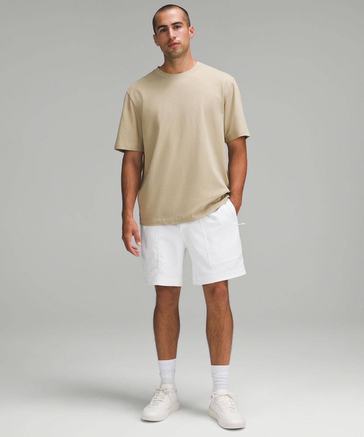 Short Lululemon Relaxed-Fit Pull-On 7" Homme Blanche | FR_LuLu23487