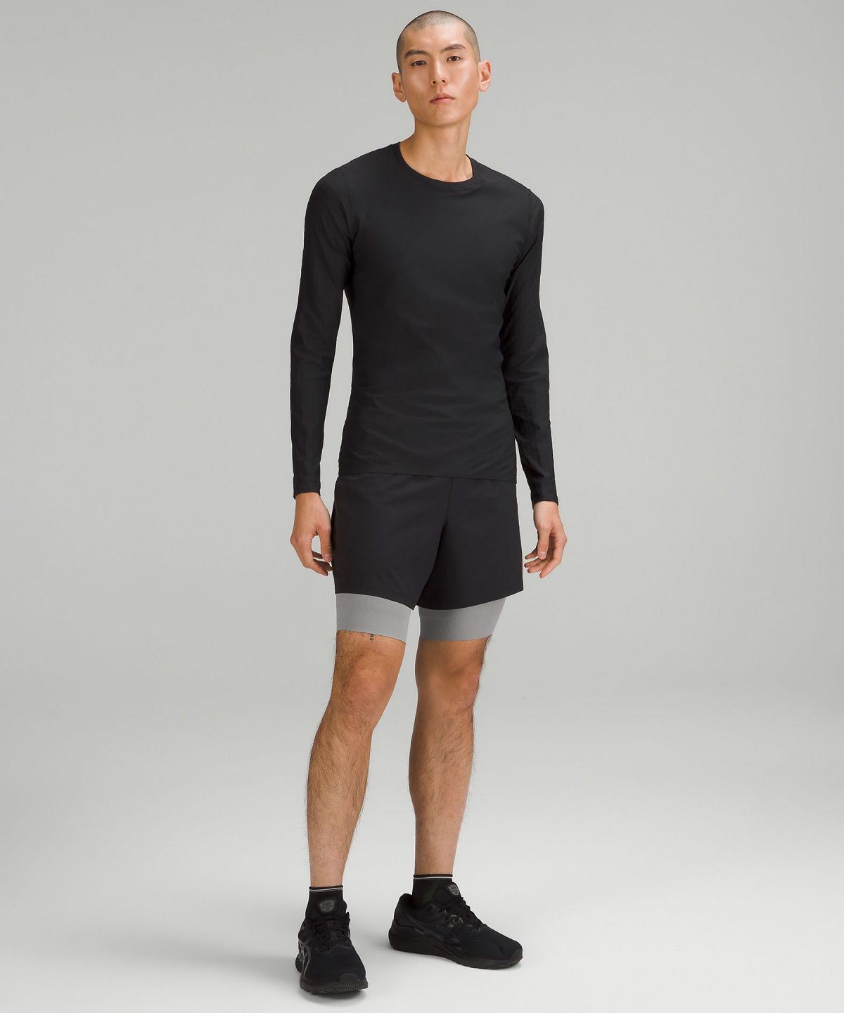 Short Lululemon SenseKnit Running 10" Homme Grise | FR_LuLu51197