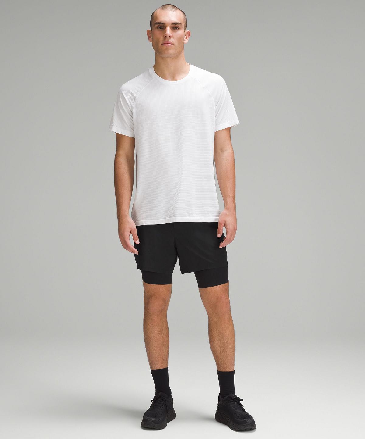 Short Lululemon SenseKnit Running 10" Homme Noir | FR_LuLu47881