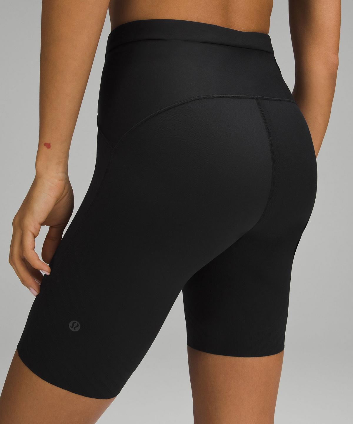 Short Lululemon SenseKnit Running High-Rise 8" Femme Noir | FR_LuLu20339