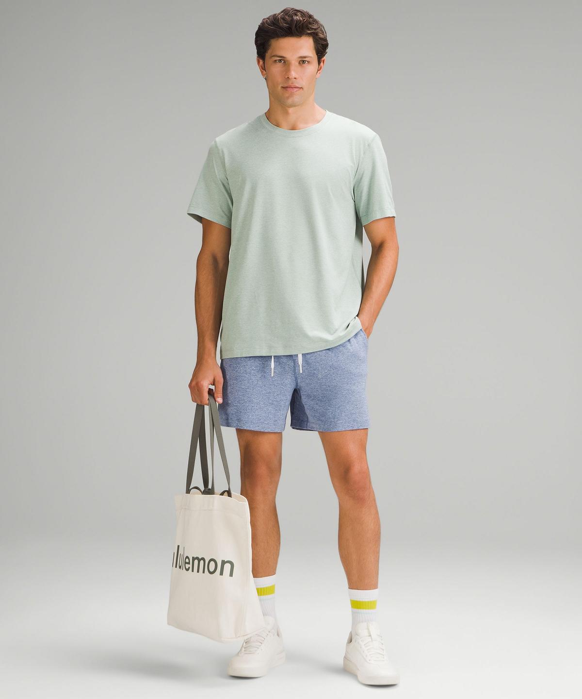 Short Lululemon Soft Jersey 5" Homme Bleu | FR_LuLu62913