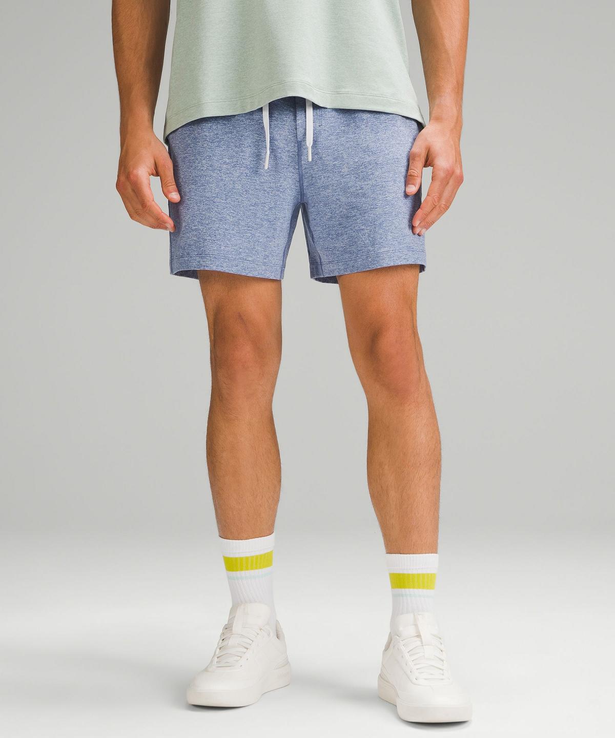 Short Lululemon Soft Jersey 5" Homme Bleu | FR_LuLu62913