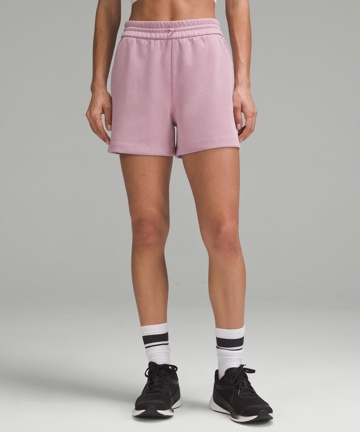 Short Lululemon Softstreme High-Rise 4" Femme Rose Rose | FR_LuLu81458