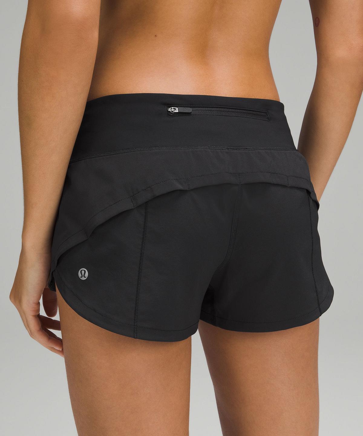 Short Lululemon Speed Up Low-Rise Lined 2.5" Femme Noir | FR_LuLu21786