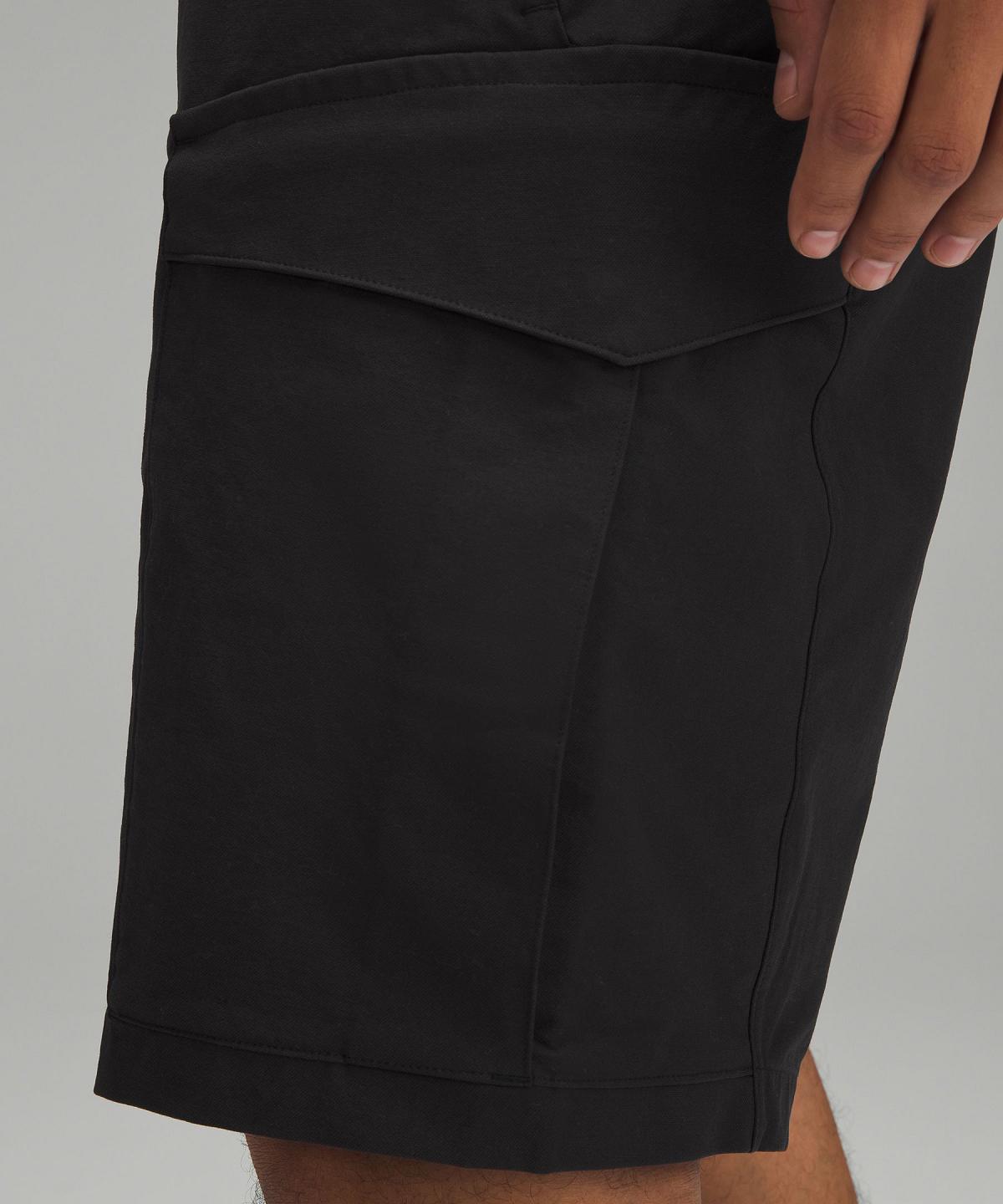 Short Lululemon Stretch Cotton VersaTwill Cargo Pocket 10" Homme Noir | FR_LuLu54333