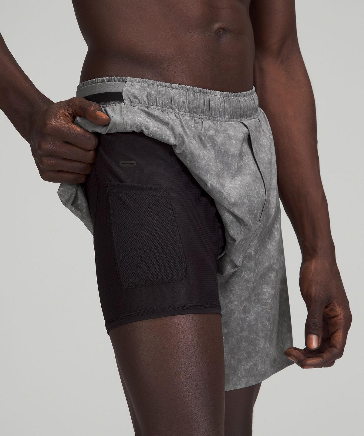 Short Lululemon Surge Lined 6" Homme Grise | FR_LuLu67679