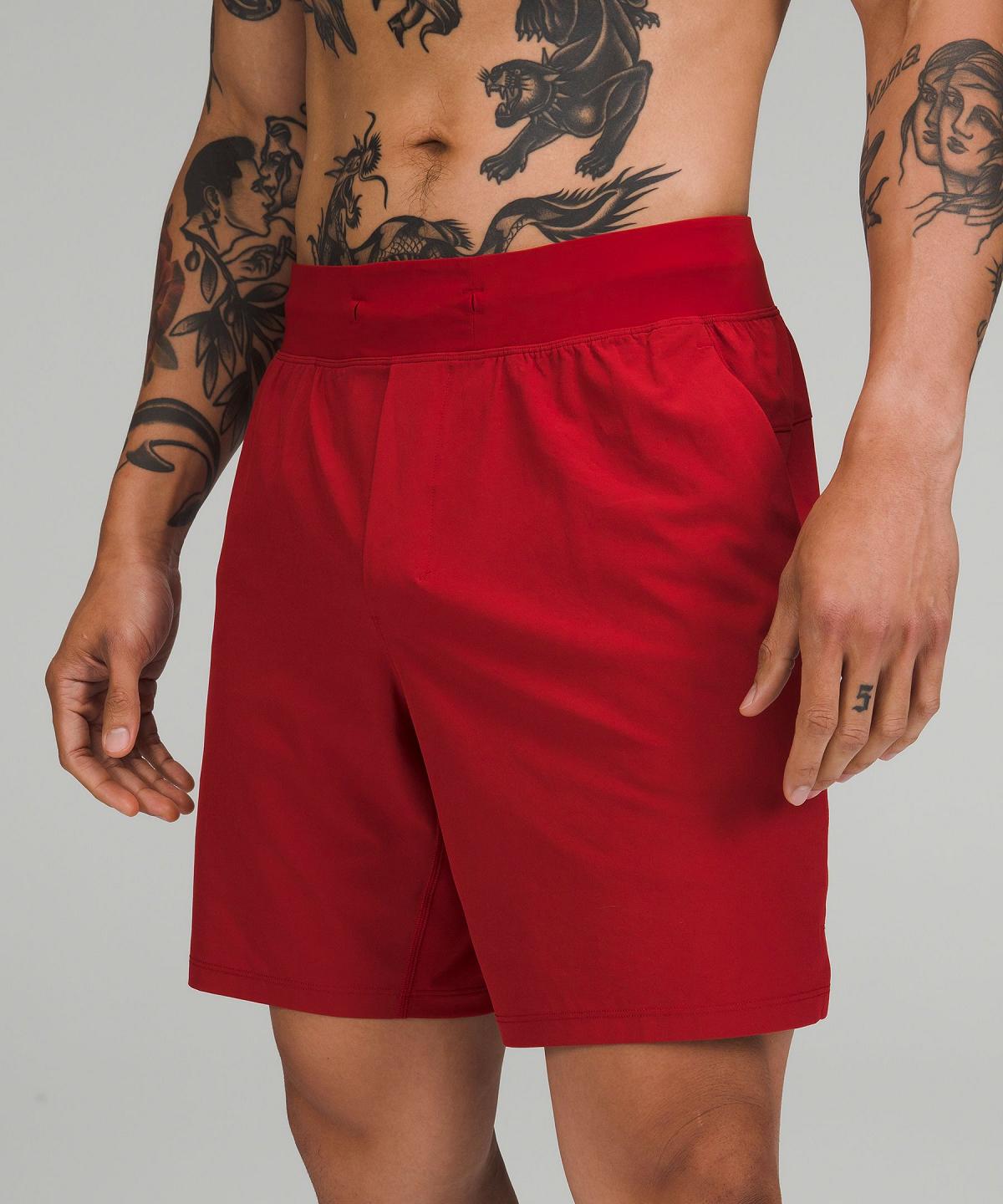 Short Lululemon T.H.E. Linerless 7" Homme Rouge | FR_LuLu20984