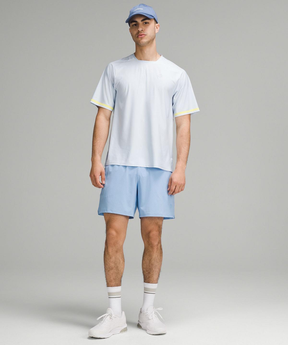 Short Lululemon Vented Tennis 6" Classic Fit Homme Bleu | FR_LuLu66288