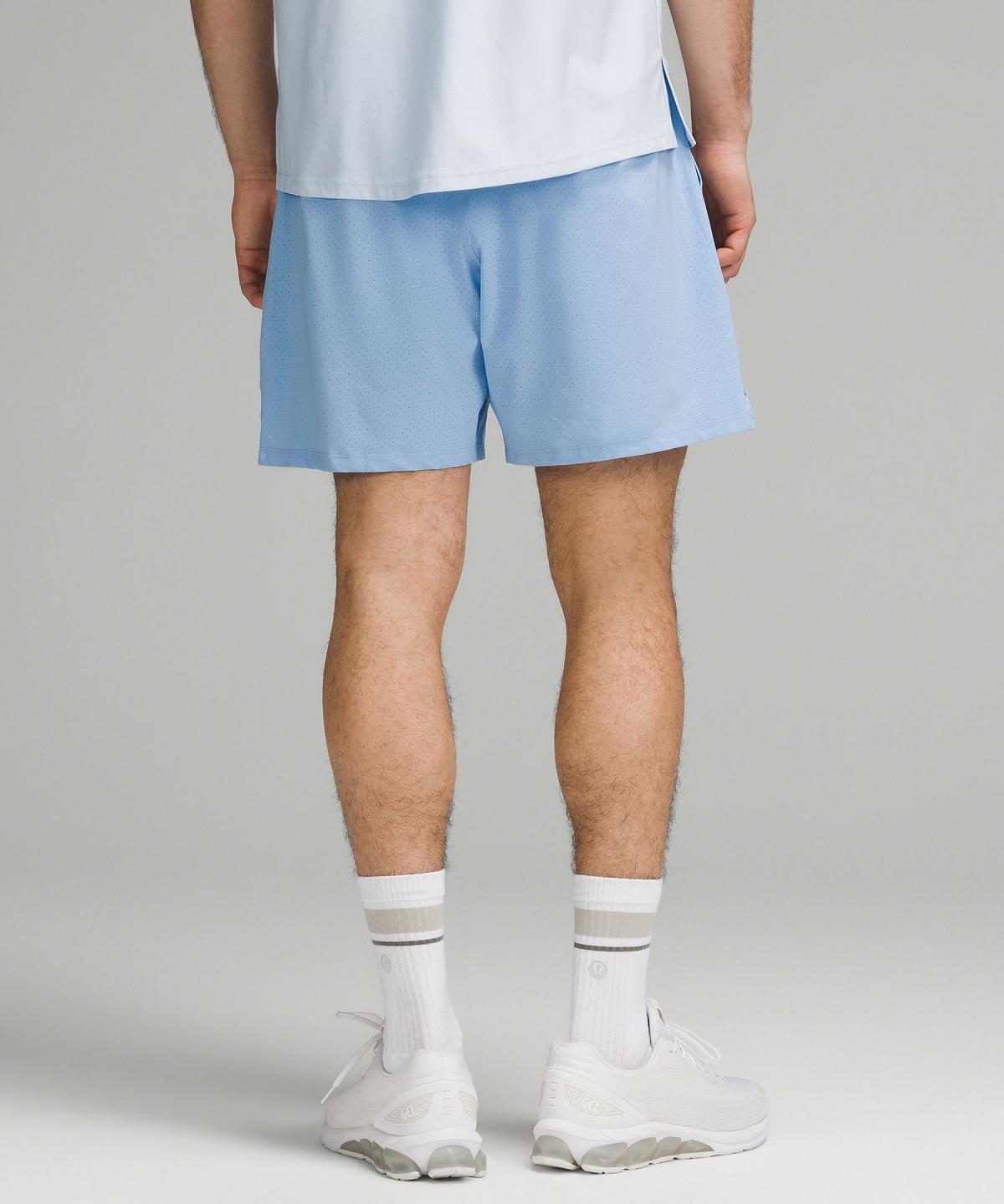 Short Lululemon Vented Tennis 6" Classic Fit Homme Bleu | FR_LuLu66288