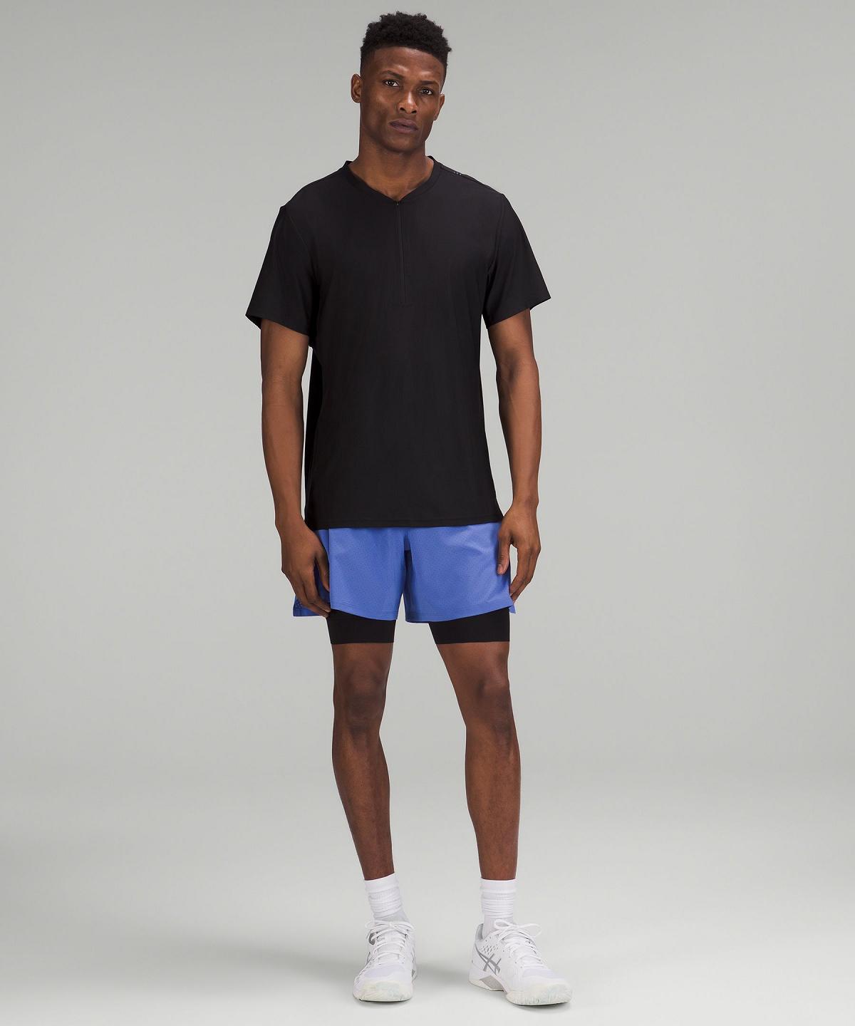 Short Lululemon Vented Tennis Homme Indigo | FR_LuLu92111