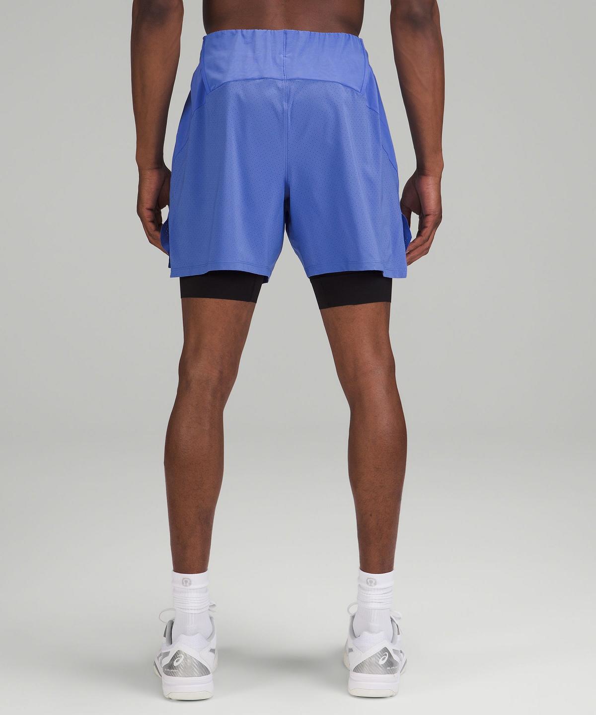 Short Lululemon Vented Tennis Homme Indigo | FR_LuLu92111