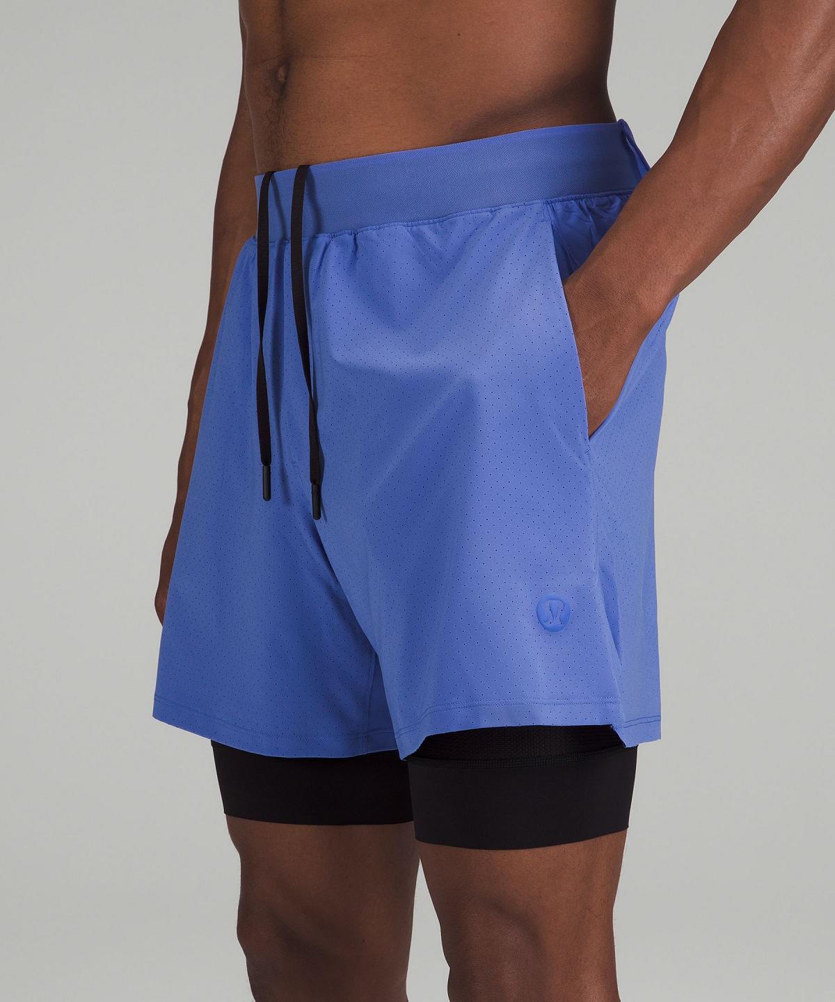 Short Lululemon Vented Tennis Homme Indigo | FR_LuLu92111