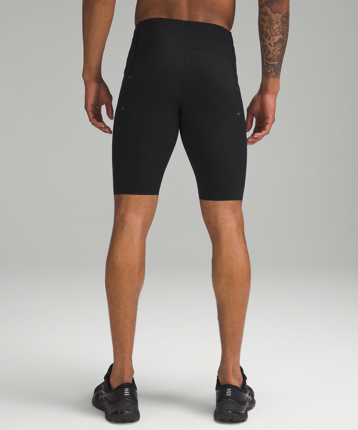 Short Lululemon Vital Drive Training Half Tight 10" Homme Noir | FR_LuLu90516