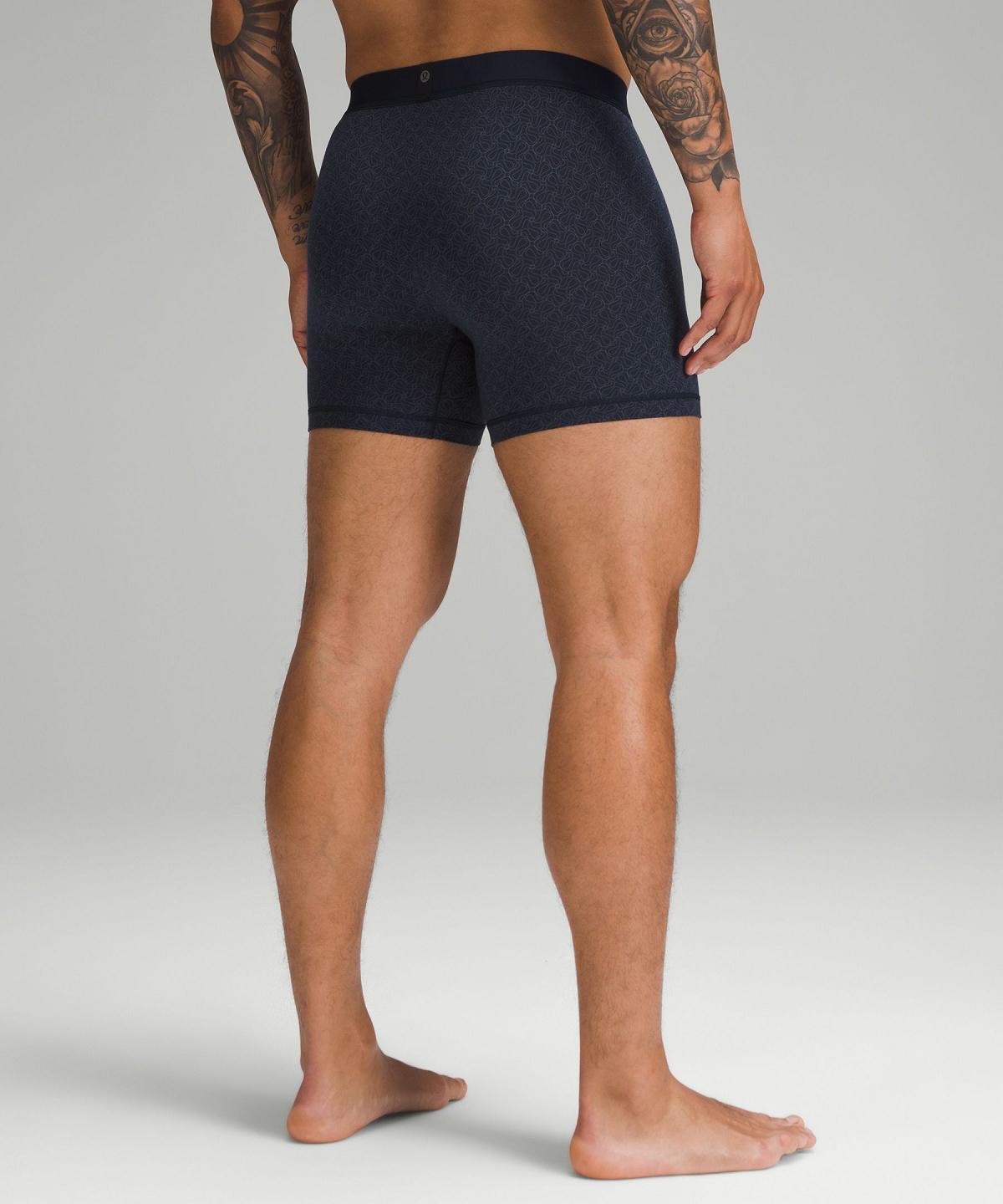 Sous Vêtement Lululemon Always In Motion Boxer 5" Homme Bleu Bleu Marine | FR_LuLu49472