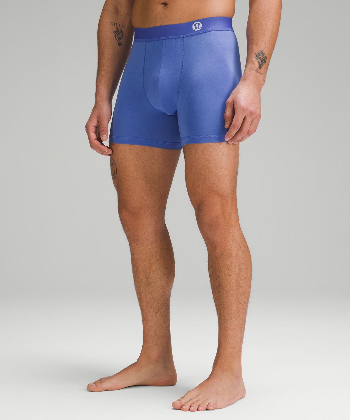 Sous Vêtement Lululemon Always In Motion Boxer with Fly 5" Homme Noir Grise Bleu Marine | FR_LuLu68859