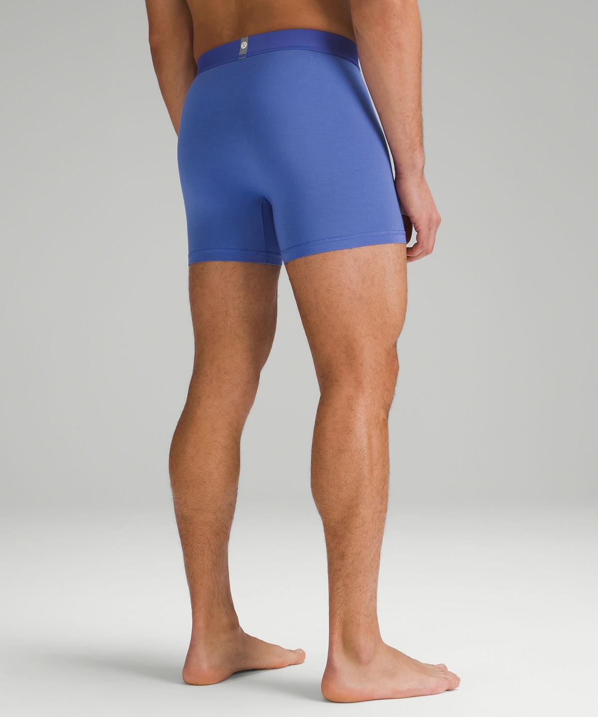 Sous Vêtement Lululemon Always In Motion Boxer with Fly 5" Homme Noir Grise Bleu Marine | FR_LuLu68859