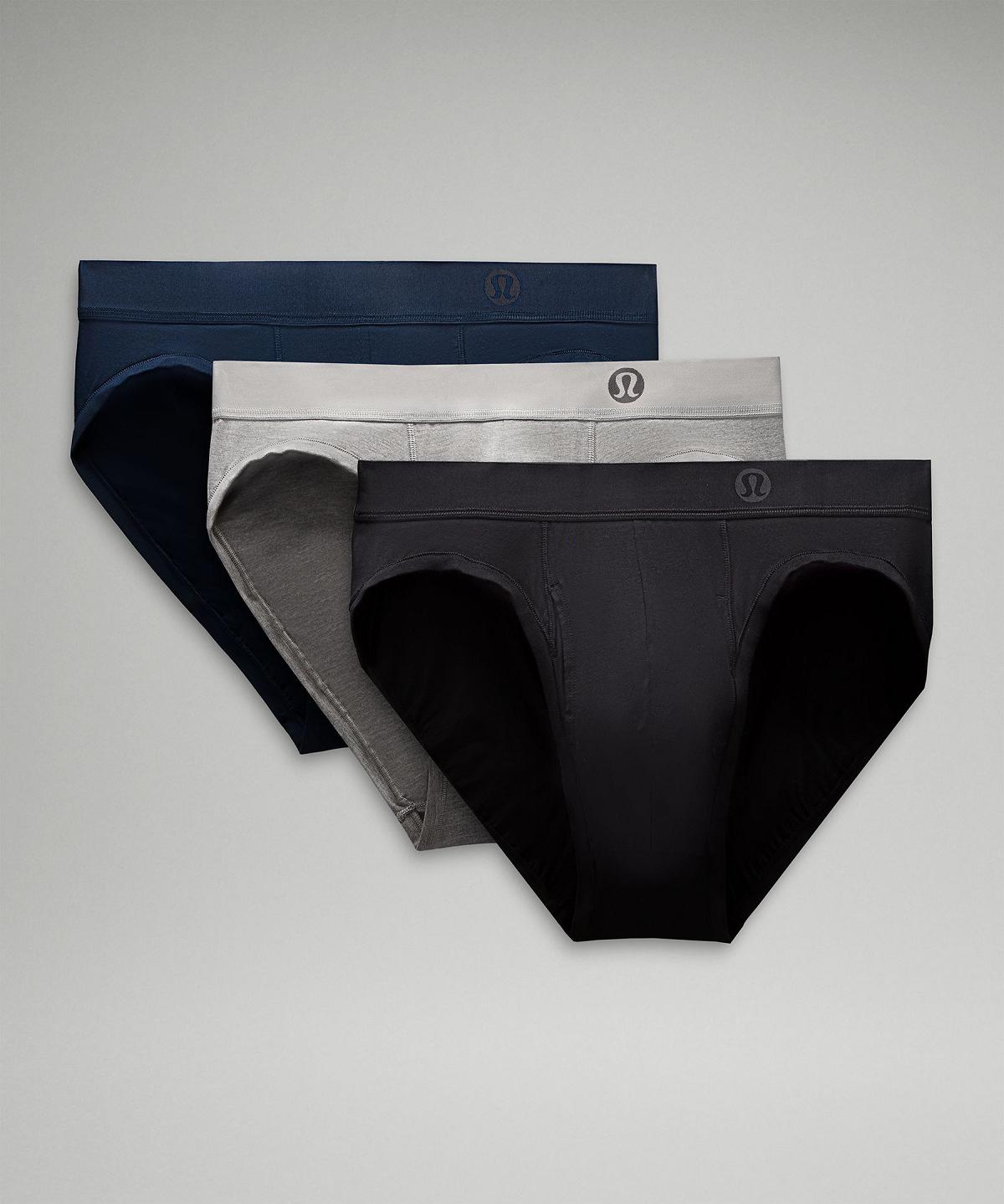 Sous Vêtement Lululemon Always In Motion Brief with Fly Homme Noir Grise Bleu Marine | FR_LuLu99634