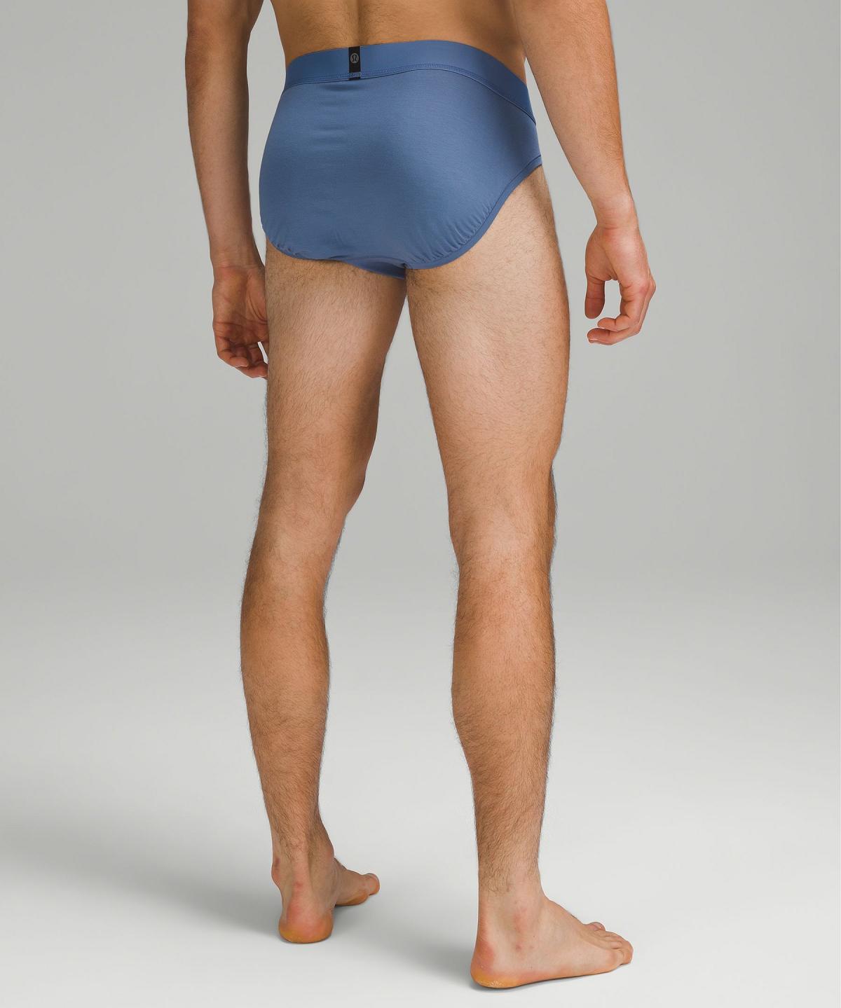 Sous Vêtement Lululemon Always In Motion Brief with Fly Homme Bleu | FR_LuLu42611