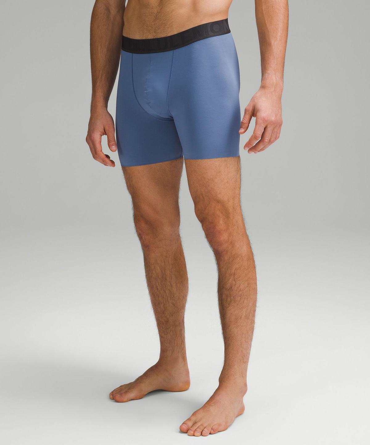 Sous Vêtement Lululemon Built to Move Boxer 5" Homme Bleu | FR_LuLu78582