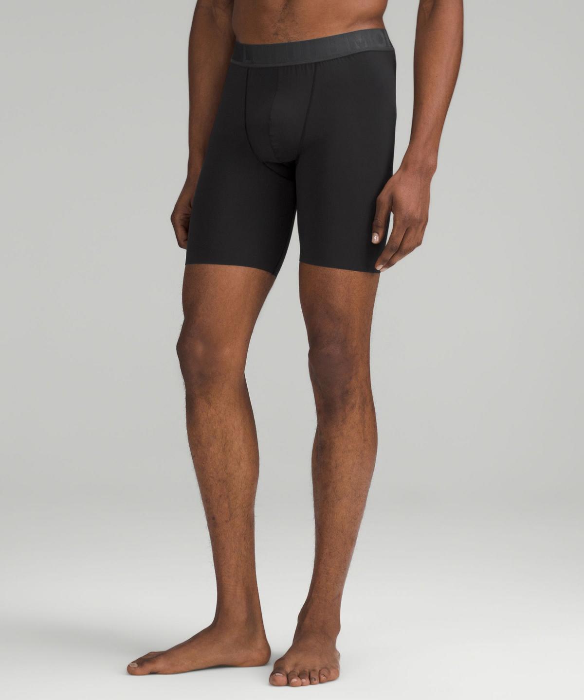 Sous Vêtement Lululemon Built to Move Long Boxer 7" Homme Noir Noir | FR_LuLu61250