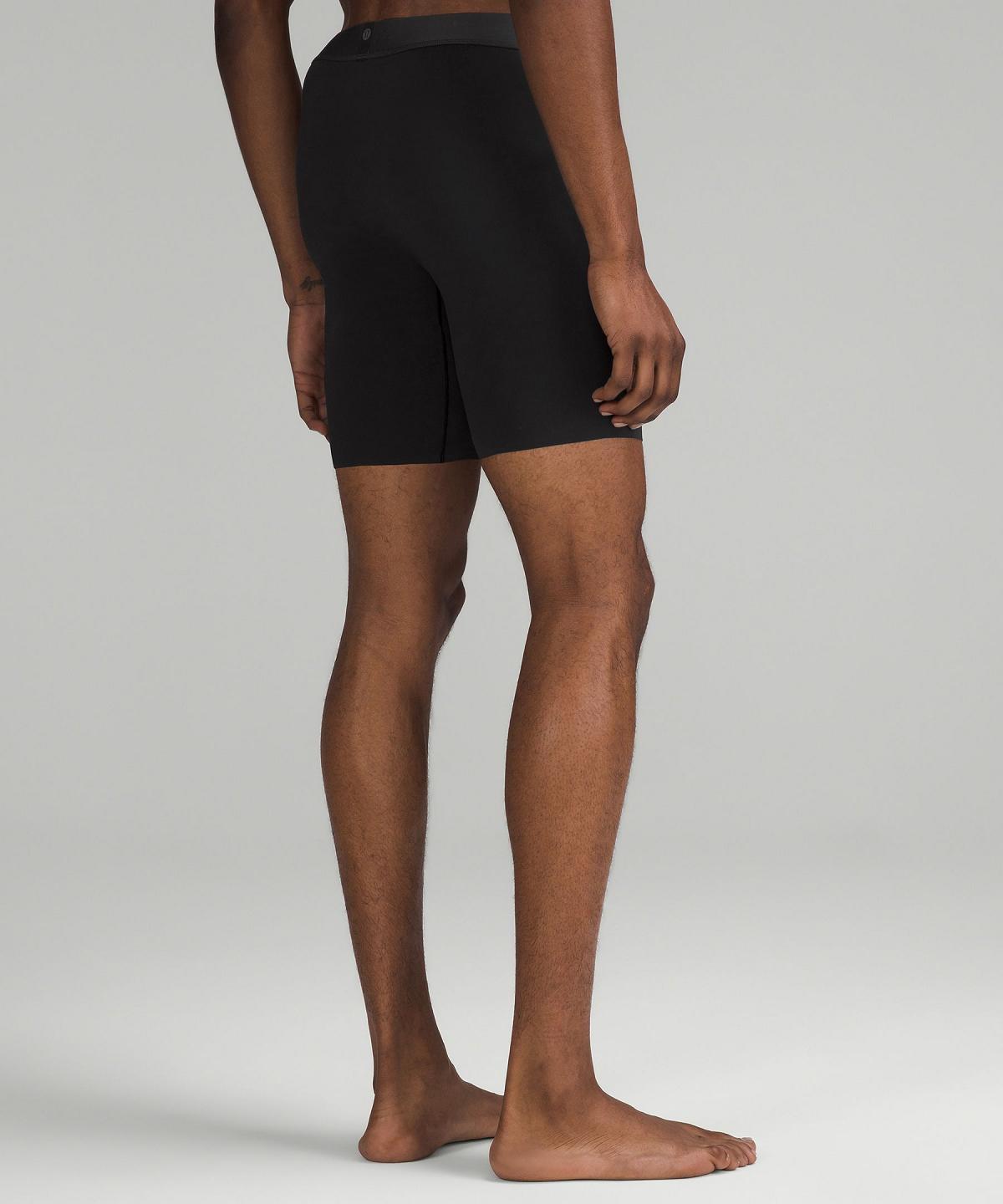 Sous Vêtement Lululemon Built to Move Long Boxer 7" Homme Noir Noir | FR_LuLu61250