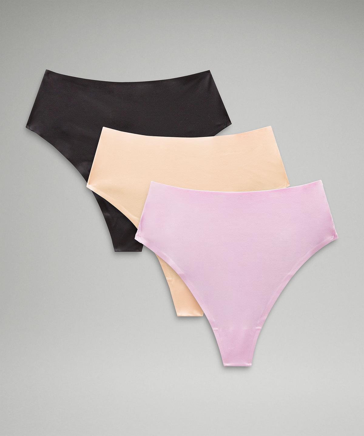 Sous Vêtement Lululemon Wundermost Ultra-Soft Nulu High-Waist Thong Femme Noir Corail | FR_LuLu90650