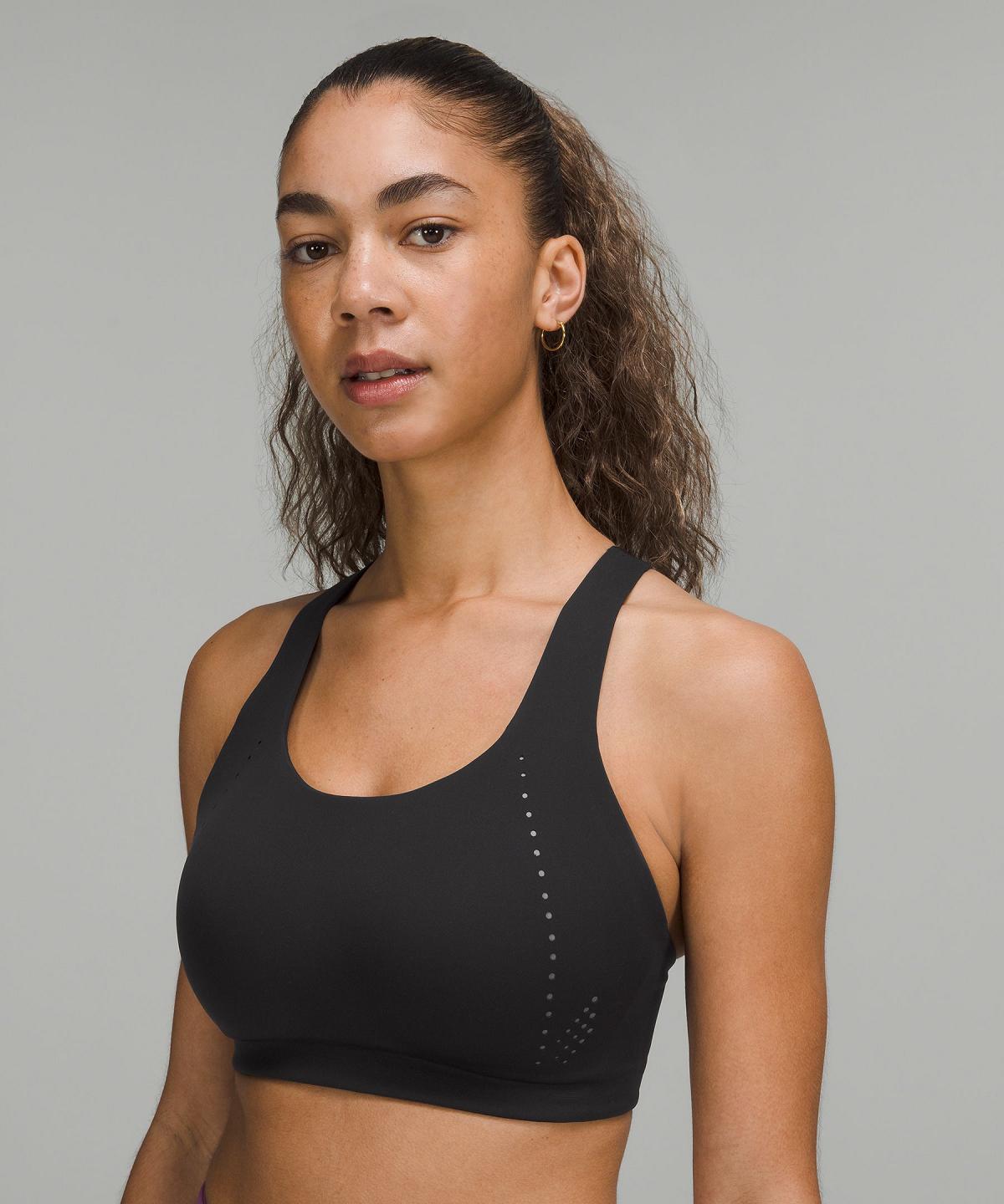 Soutien Gorge Sport Lululemon AirSupport Femme Noir Grise | FR_LuLu79131