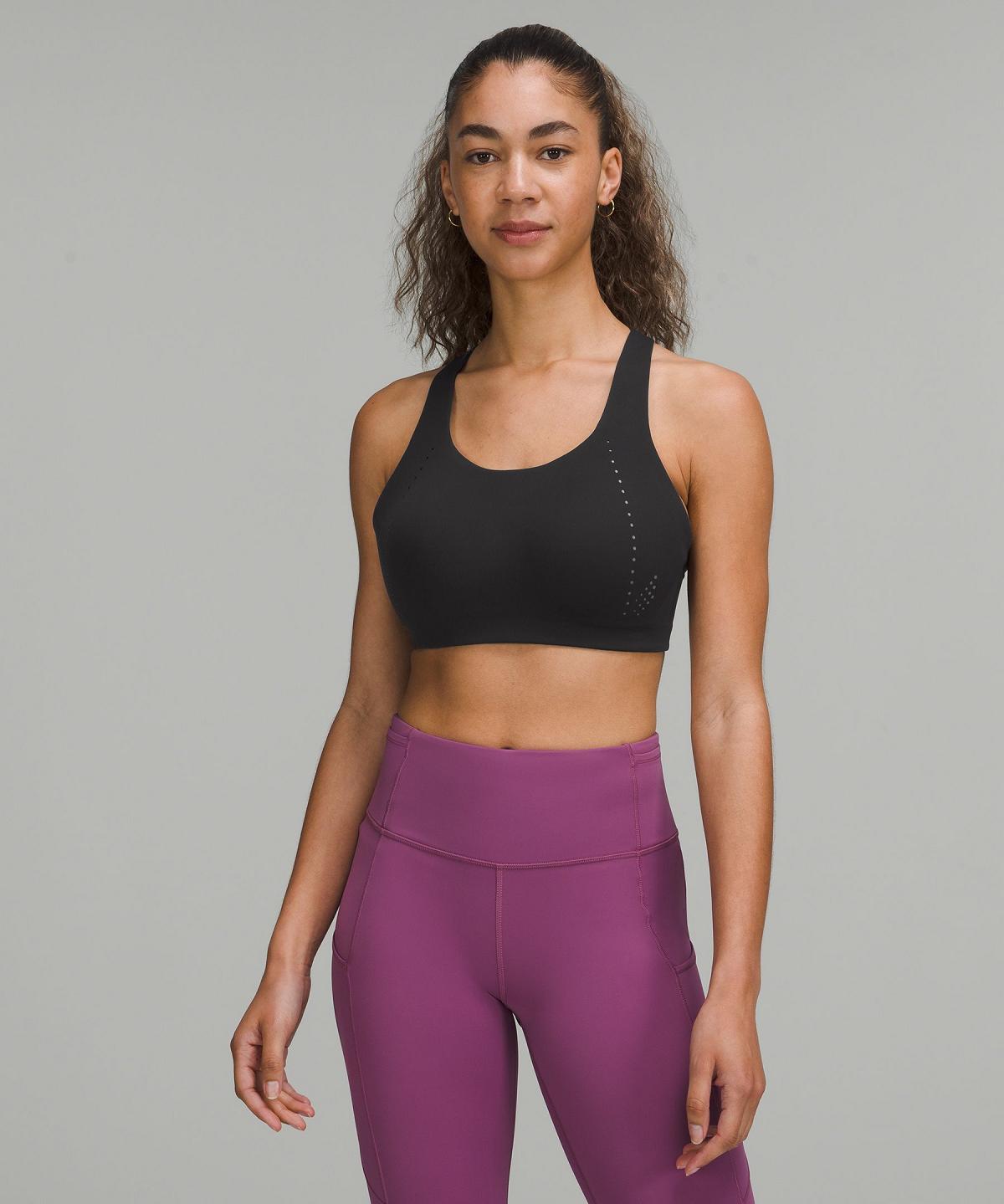 Soutien Gorge Sport Lululemon AirSupport Femme Noir Grise | FR_LuLu79131