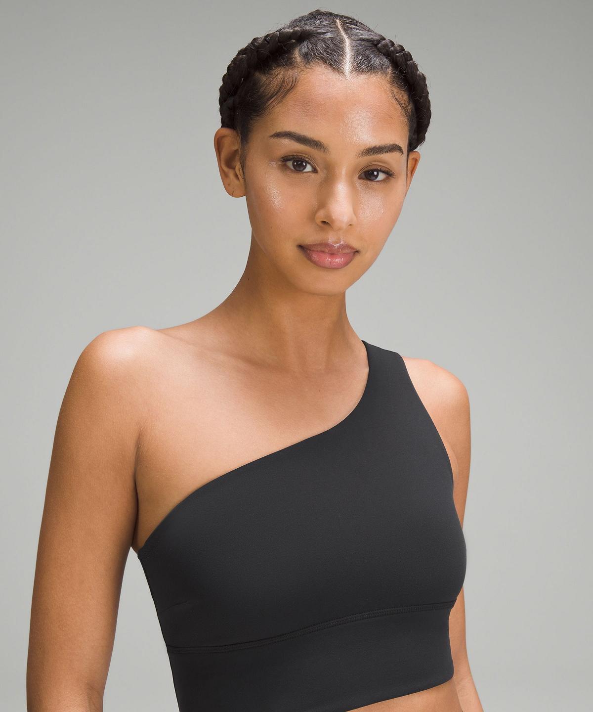 Soutien Gorge Sport Lululemon Align™ Asymmetrical Femme Noir | FR_LuLu12971