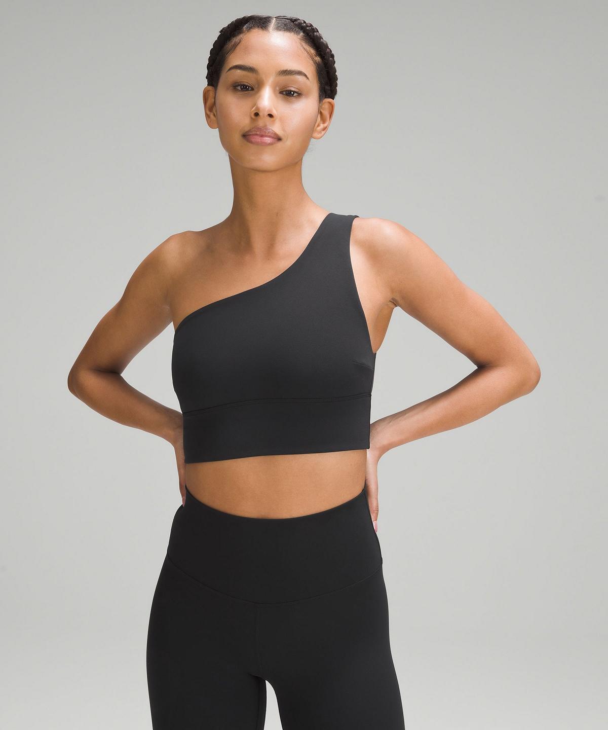 Soutien Gorge Sport Lululemon Align™ Asymmetrical Femme Noir | FR_LuLu12971