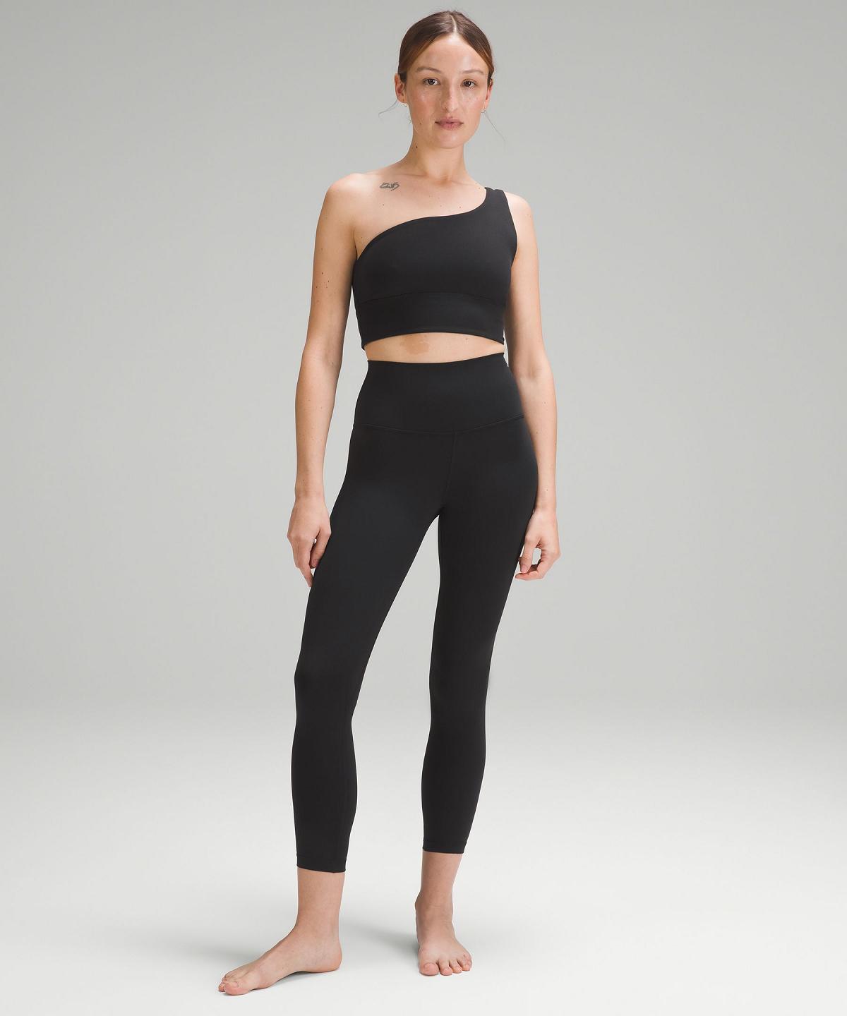 Soutien Gorge Sport Lululemon Align™ Asymmetrical Femme Noir | FR_LuLu98008