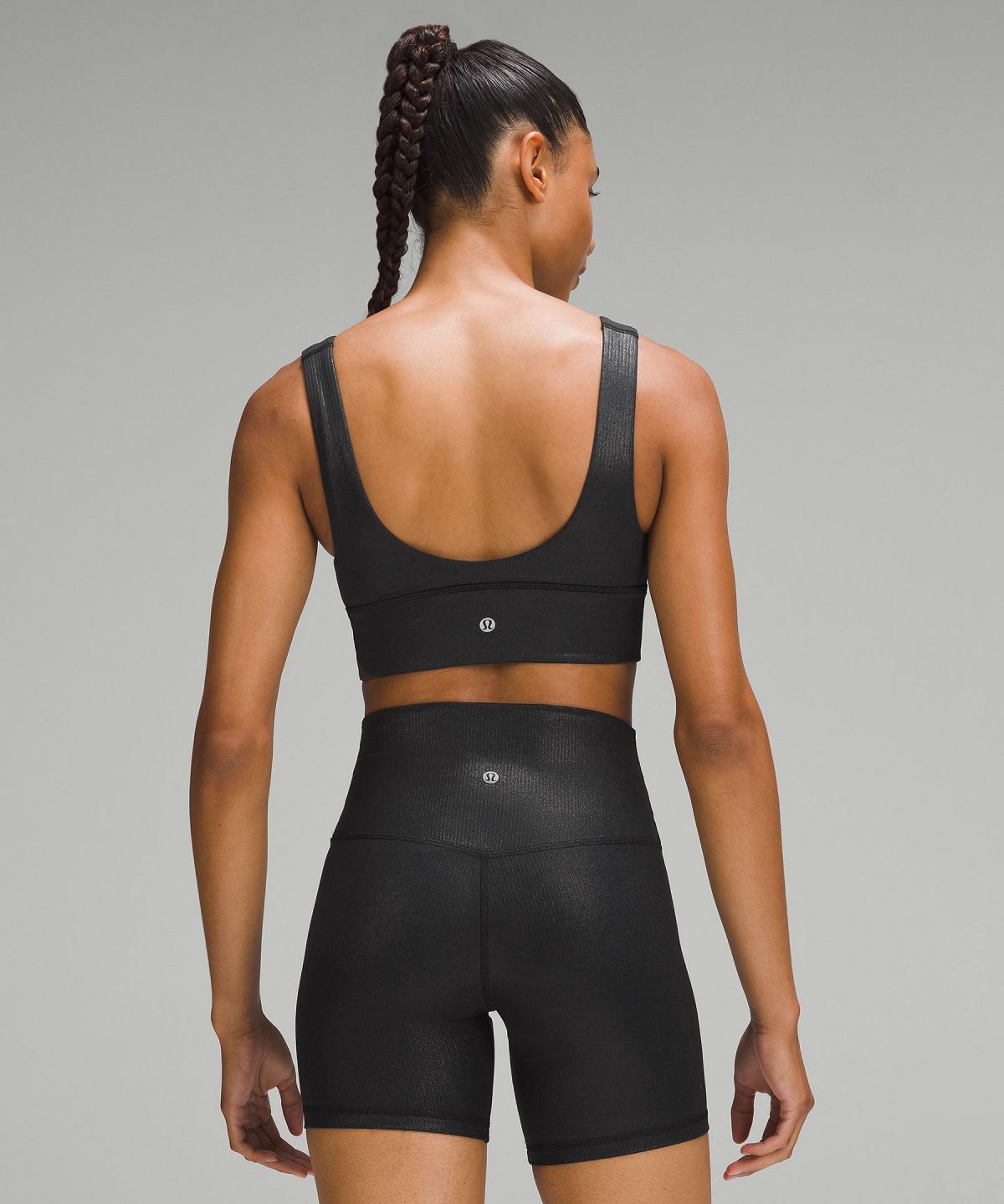 Soutien Gorge Sport Lululemon Align™ Ribbed V-Neck Femme Noir | FR_LuLu88570