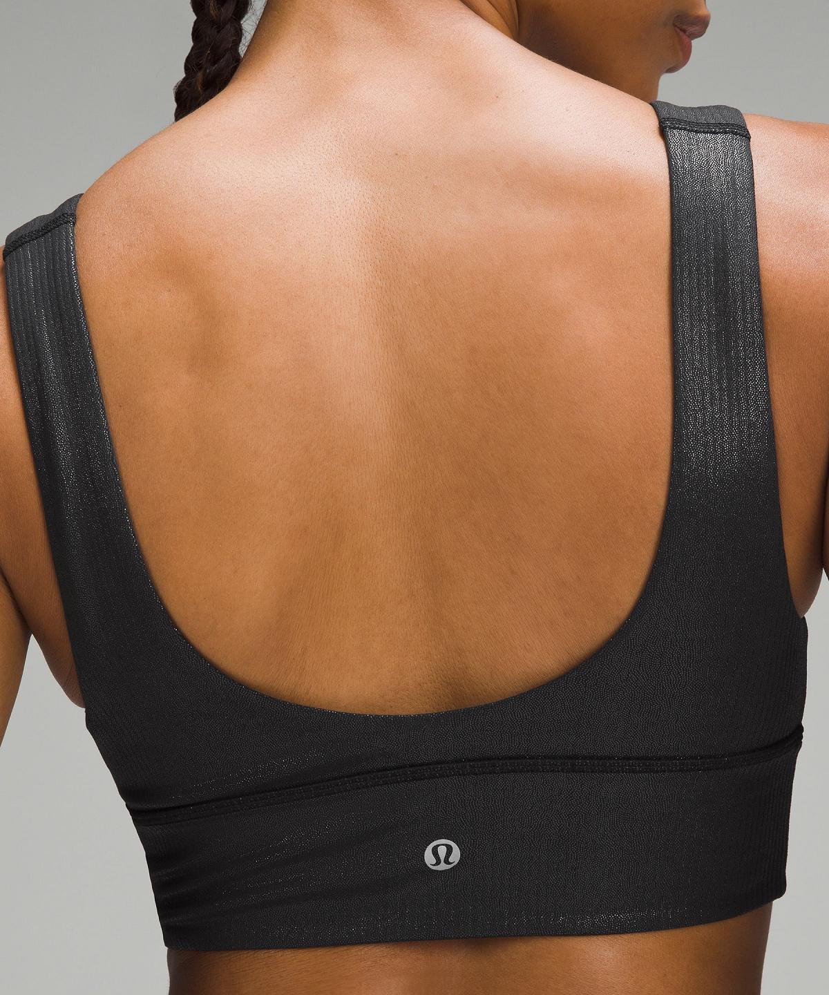 Soutien Gorge Sport Lululemon Align™ Ribbed V-Neck Femme Noir | FR_LuLu88570